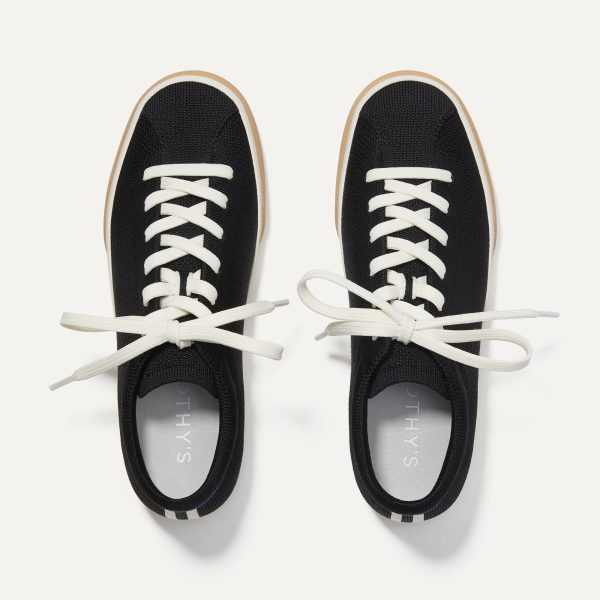 The Lace Up Sneaker - Black - Image 4