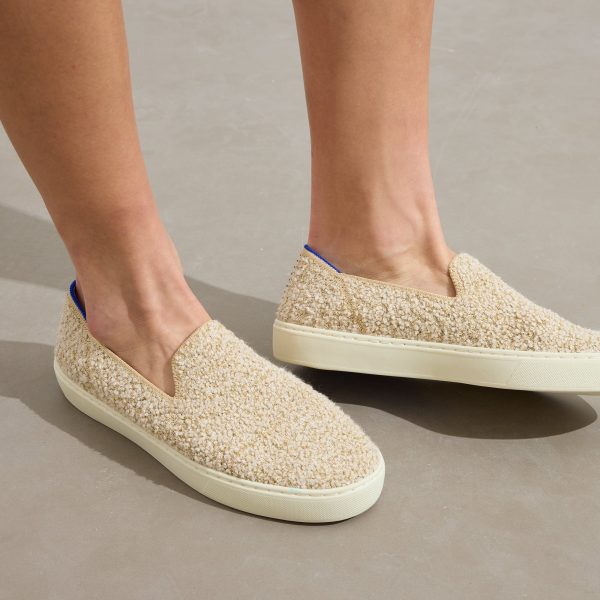 The Original Slip On Sneaker - Honeybun Shimmer Bouclé - Image 2