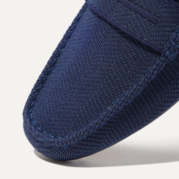 The Driving Loafer - Navy Herringbone - Image 7