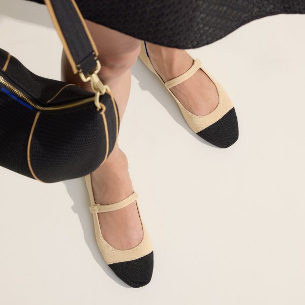 The Square Mary Jane - Cream Captoe - Image 2