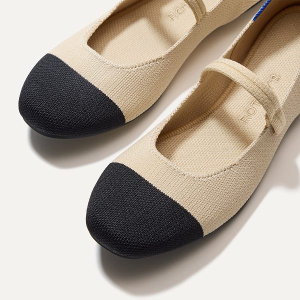 The Square Mary Jane - Cream Captoe - Image 7