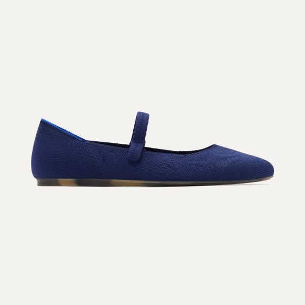 The Square Mary Jane - Deep Navy - Image 5