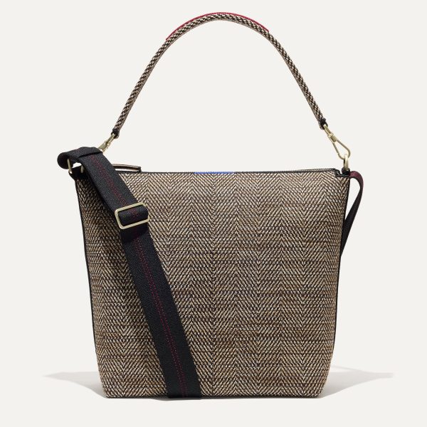 The Mini Zip Bucket - Cacao Herringbone - Image 2