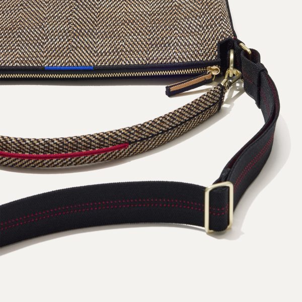 The Mini Zip Bucket - Cacao Herringbone - Image 6