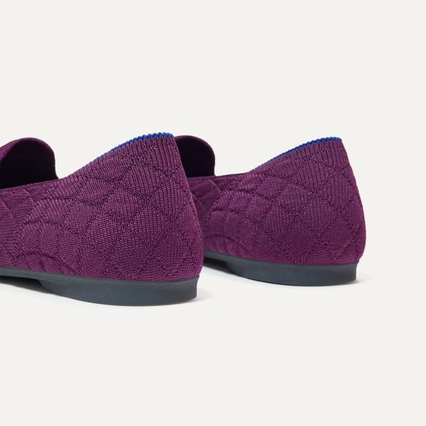The Almond Loafer - Quilted Plum - Image 6