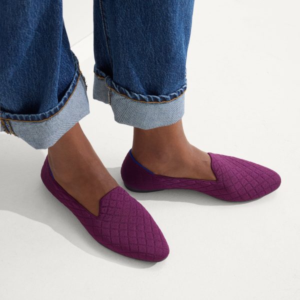 The Almond Loafer - Quilted Plum - Image 3