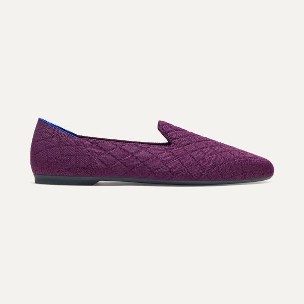 The Almond Loafer - Quilted Plum - Image 5