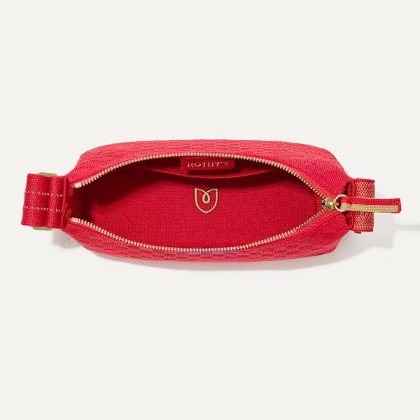 The Casual Crossbody - Red Crisp Basketweave - Image 6