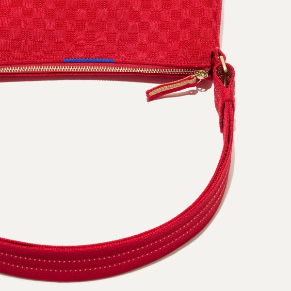 The Casual Crossbody - Red Crisp Basketweave - Image 7