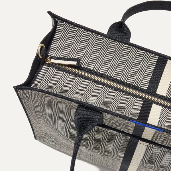 The Classic Tote - Mist Herringbone - Image 8