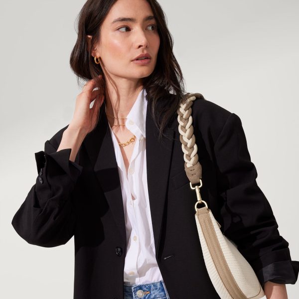 The Shoulder Strap - Cream and Cocoa Braid - Image 2