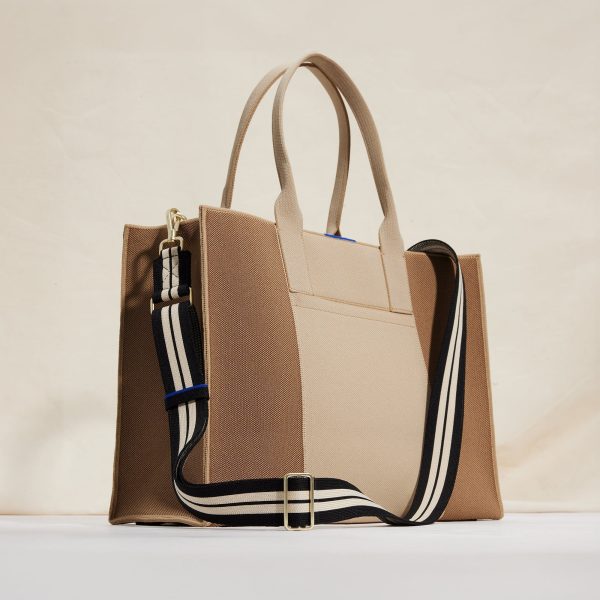 The Crossbody Strap - Black and White Stripe - Image 4