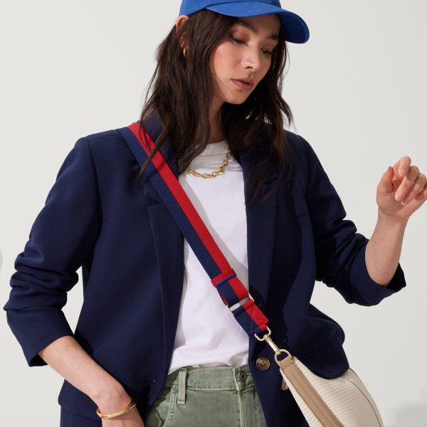 The Crossbody Strap - Navy and Red - Image 2