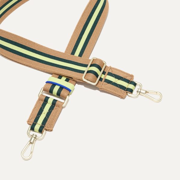 The Crossbody Strap - Neon Pine Stripe - Image 3