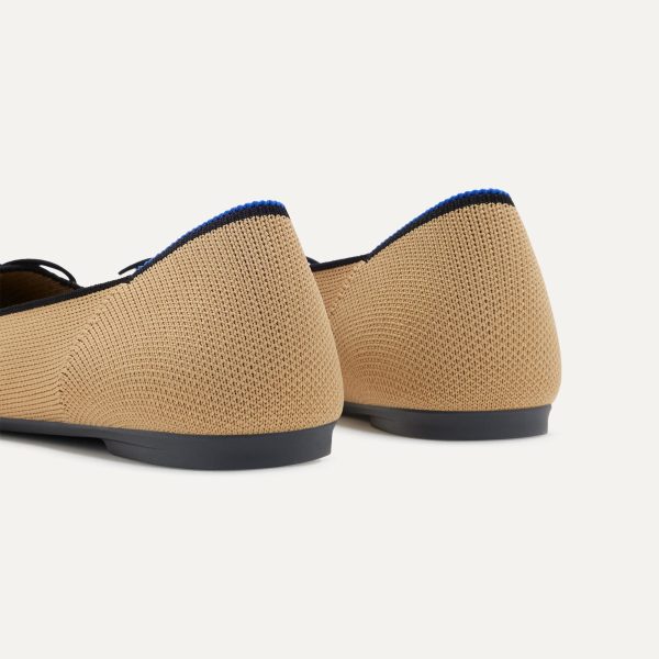 The Ballet Flat - Beige and Black - Image 6