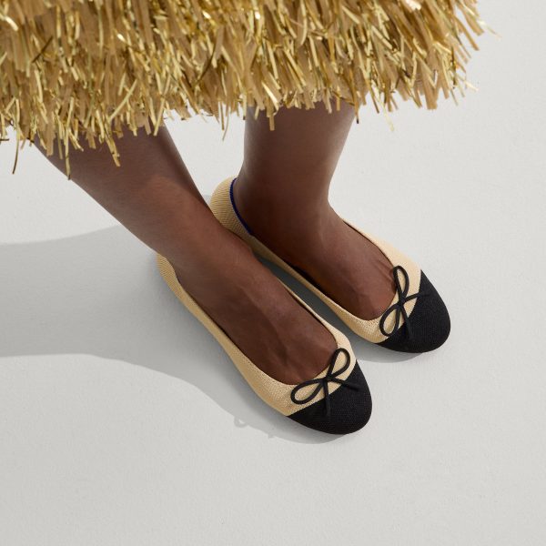 The Ballet Flat - Cream Captoe - Image 2