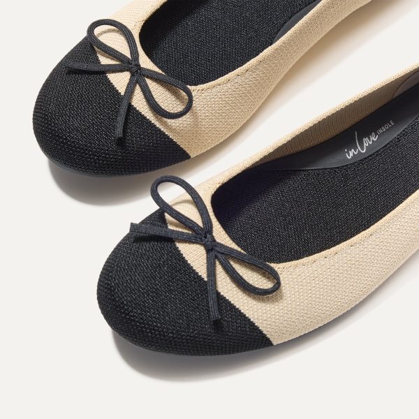 The Ballet Flat - Cream Captoe - Image 5