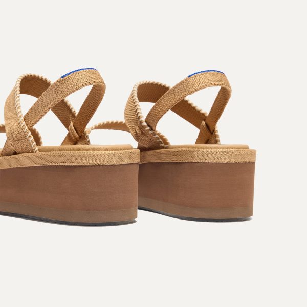 The Lightweight Wedge Sandal - Wren Whipstitch - Image 5