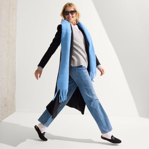 The Double Bit Loafer Mule - Black Bouclé - Image 4