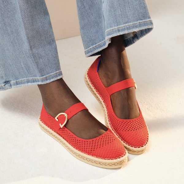 The Espadrille Mary Jane - Red Hot - Image 2
