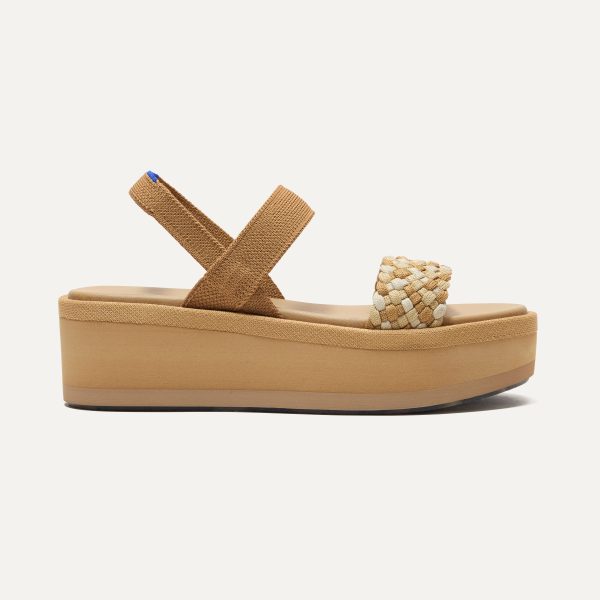 The Lightweight Wedge Sandal - Beach Sand Woven - Image 2