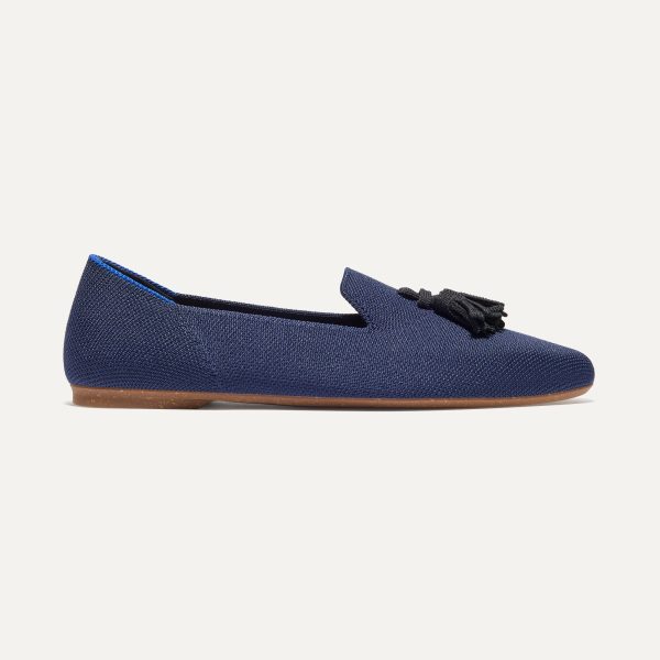 The Almond Tassel Loafer - Deep Navy - Image 6