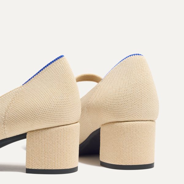 The Mary Jane Heel - Cream Captoe - Image 5