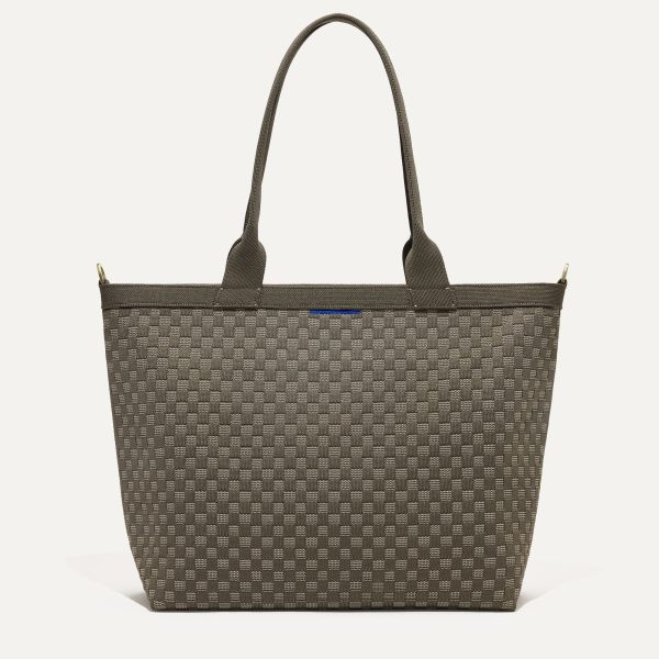 The Lightweight Zip Tote - Safari Green