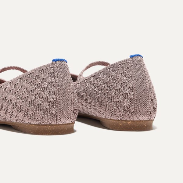 The Max Square Mary Jane - Dusty Lilac Basketweave - Image 6