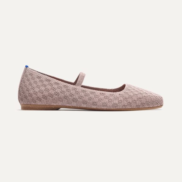 The Max Square Mary Jane - Dusty Lilac Basketweave - Image 5