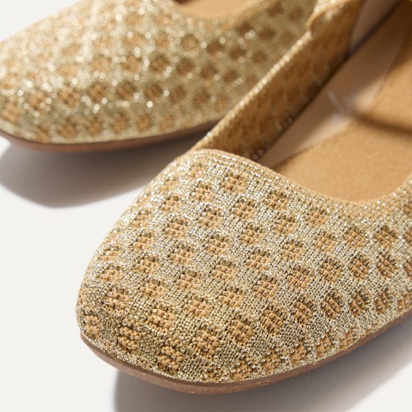 The Max Square Mary Jane - Golden Sun Basketweave - Image 7