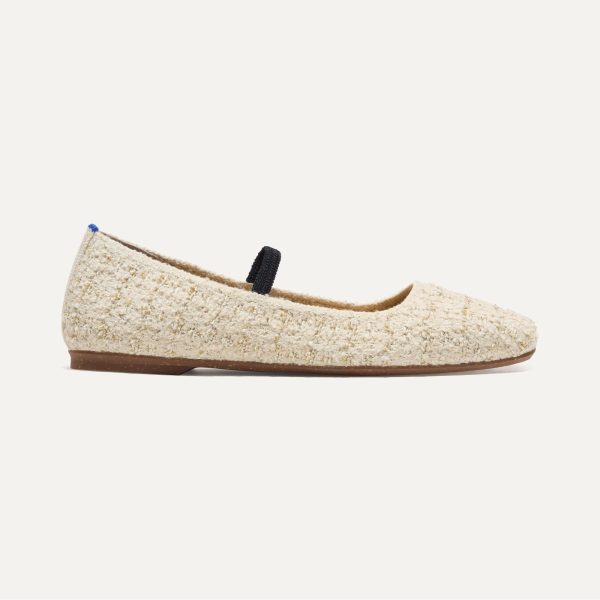 The Max Square Mary Jane - Pearl Bouclé - Image 5
