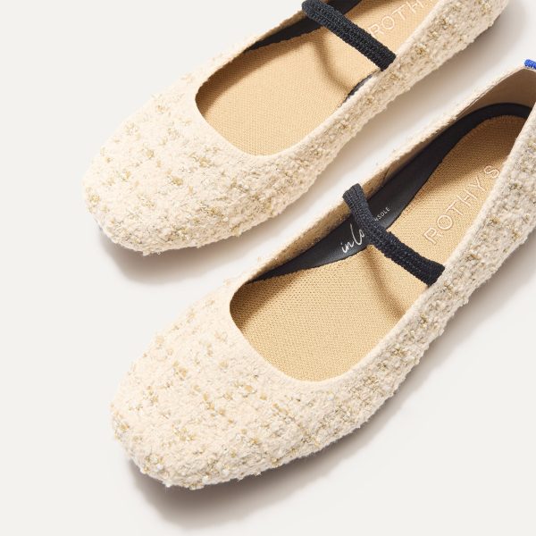 The Max Square Mary Jane - Pearl Bouclé - Image 2