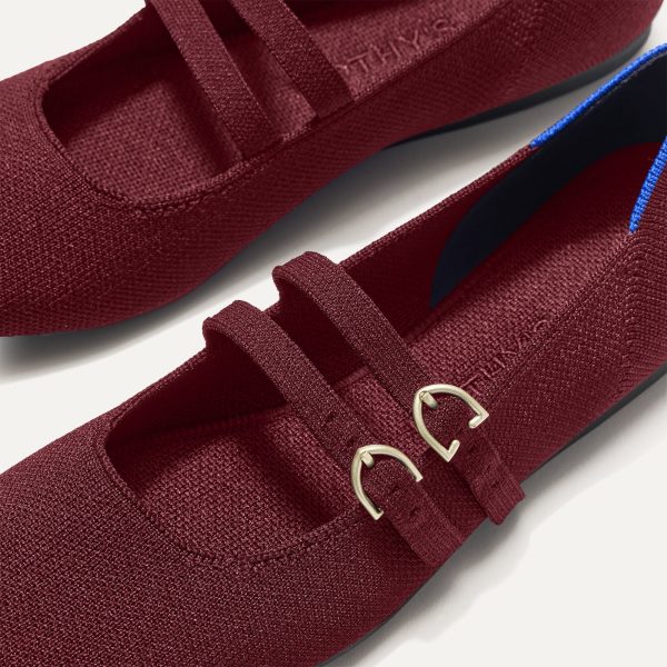 The Double Buckle Mary Jane - Cabernet - Image 2