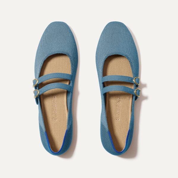 The Double Buckle Mary Jane - Sky