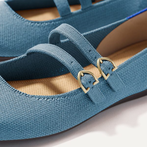 The Double Buckle Mary Jane - Sky - Image 2