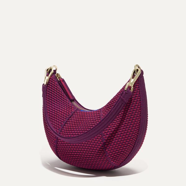 The Mini Crescent Bag - Beet - Image 6