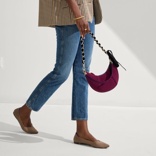 The Mini Crescent Bag - Beet - Image 3