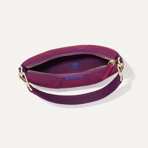 The Mini Crescent Bag - Beet - Image 7
