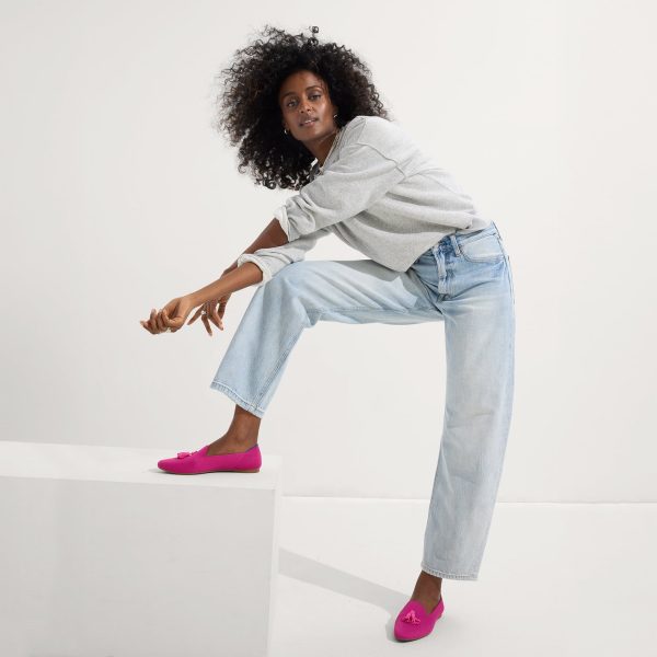 The Almond Tassel Loafer - Pink Bramble - Image 4