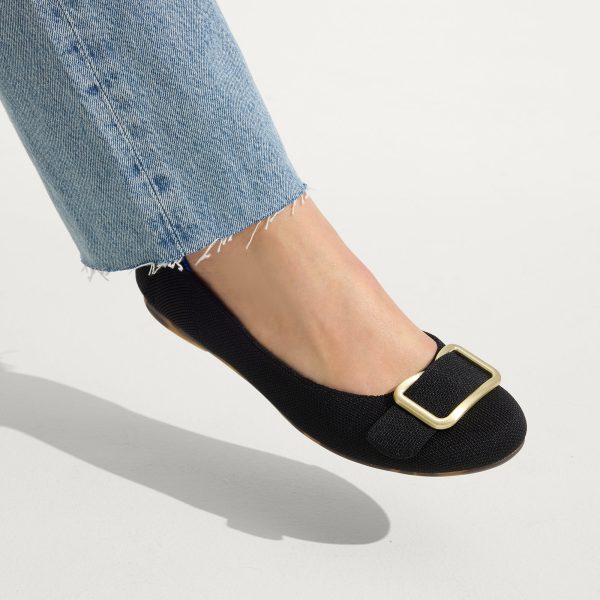 The Emblem Ballet Flat - Black - Image 3
