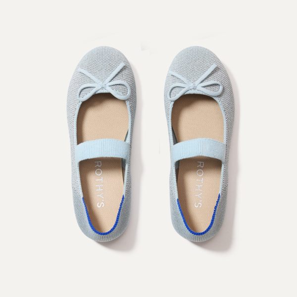The Kids Bow Mary Jane - Sparkly Blue