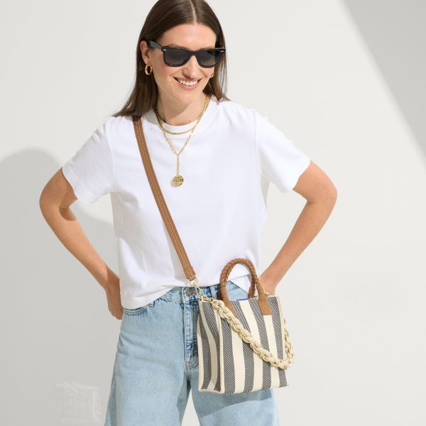 The Petite Classic Tote - Cabana Stripe - Image 3