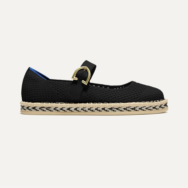 The Espadrille Mary Jane - Black - Image 6