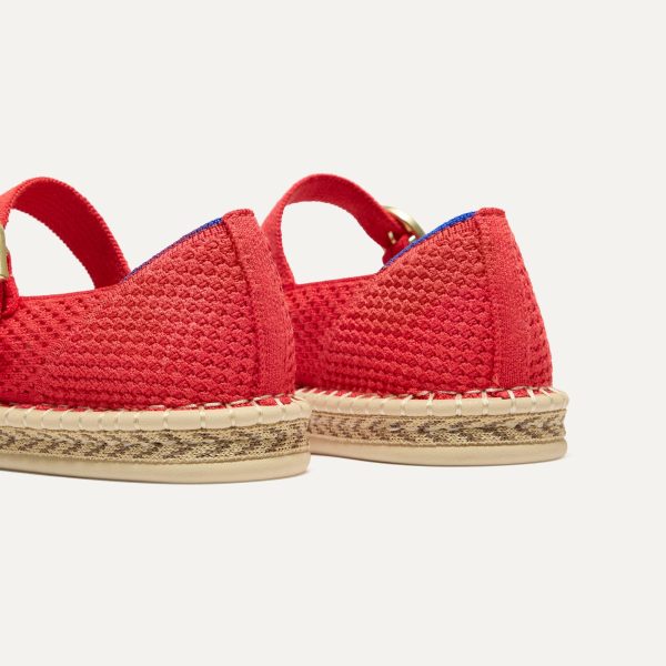 The Espadrille Mary Jane - Red Hot - Image 4