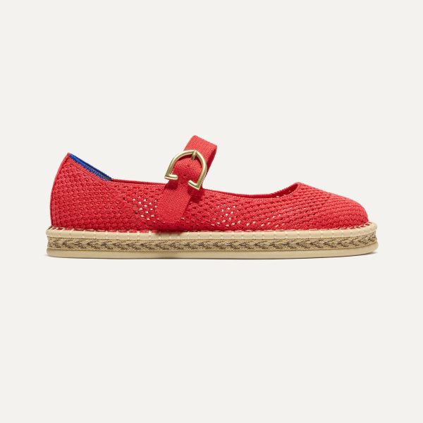 The Espadrille Mary Jane - Red Hot - Image 6