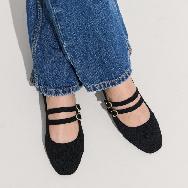 The Double Buckle Mary Jane - Black - Image 3