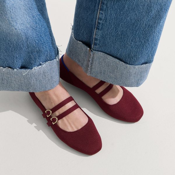 The Double Buckle Mary Jane - Cabernet - Image 3