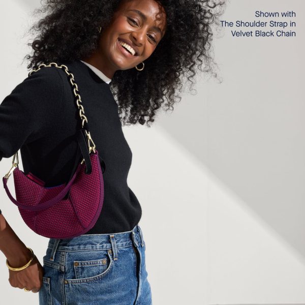 The Mini Crescent Bag - Beet - Image 4